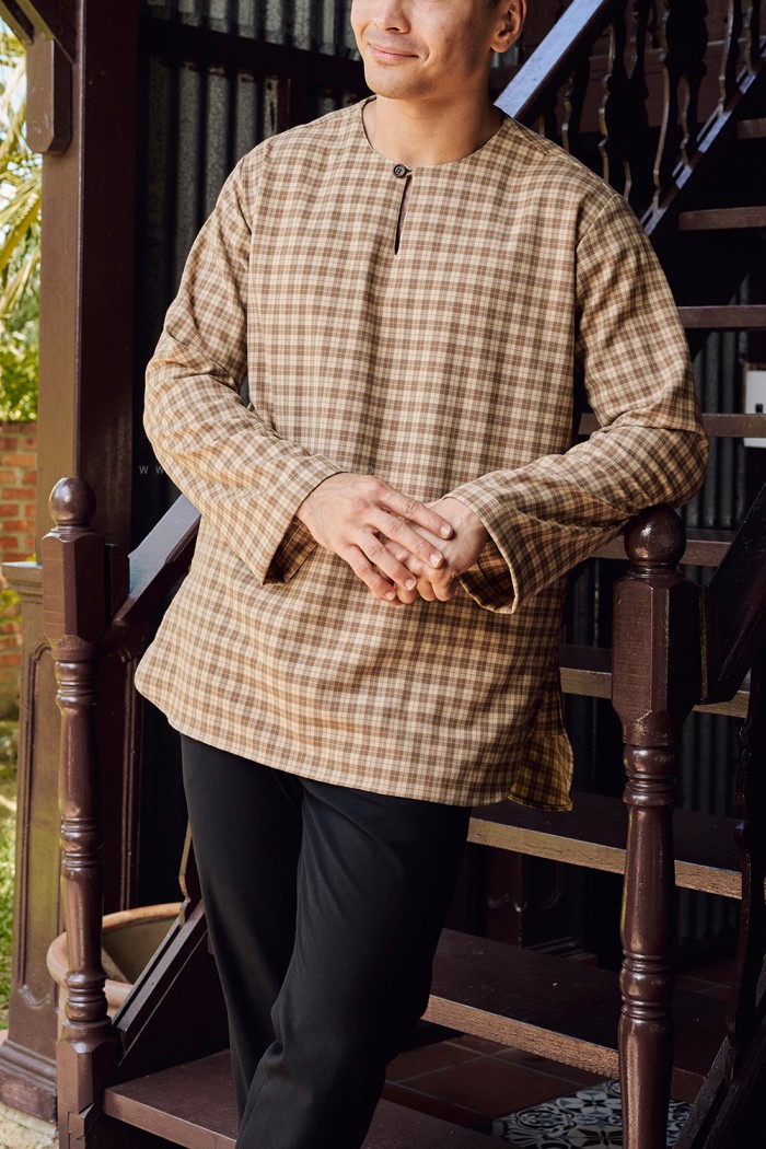 NADIM KURTA (NK-D2) in NUDE BROWN