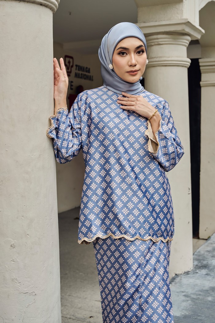 NAIFAH KURUNG SULAM (NKSD-1) BLUE