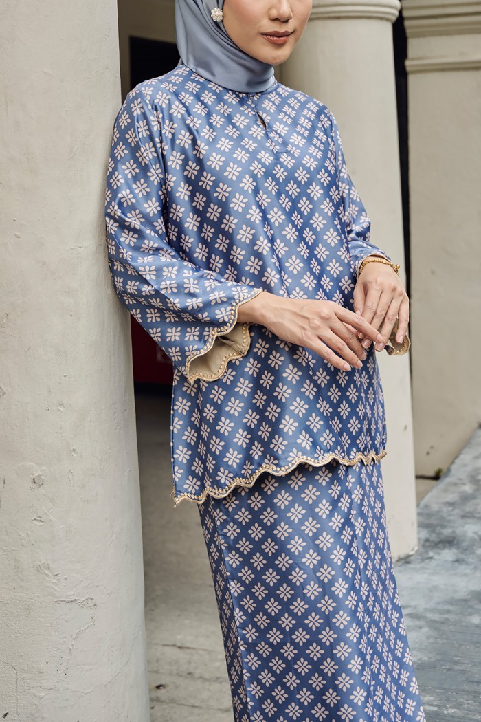 NAIFAH KURUNG SULAM (NKSD-1) BLUE