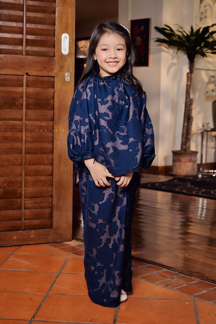 ORKID KURUNG KIDS IN NAVY BLUE