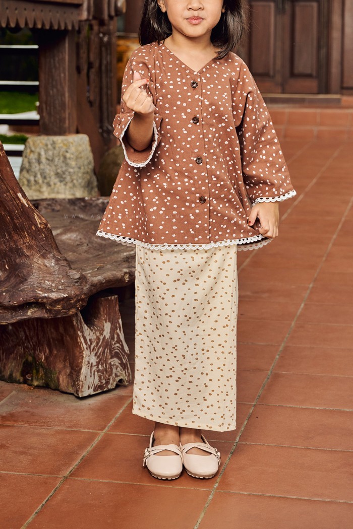 PUSPA KURUNG KIDS (PKCK-D4) - BROWN