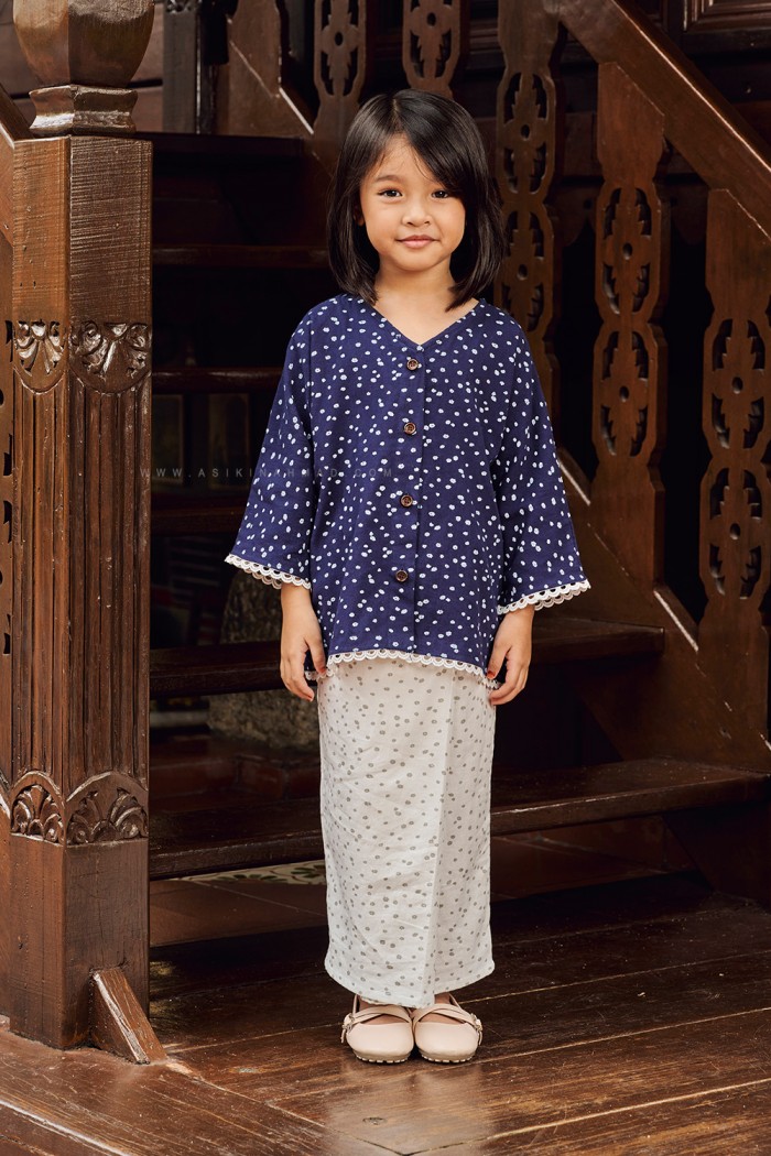 PUSPA KURUNG KIDS (PKCK-D4) - NAVY BLUE