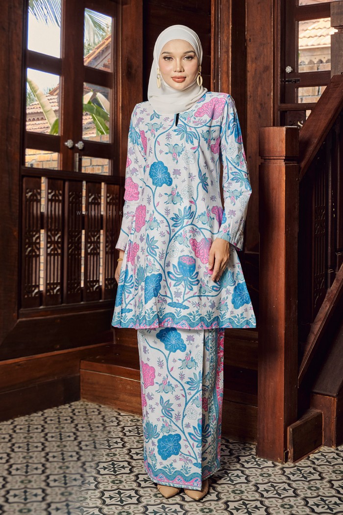 PUTERI KURUNG LILY (PL BK03) BABY BLUE