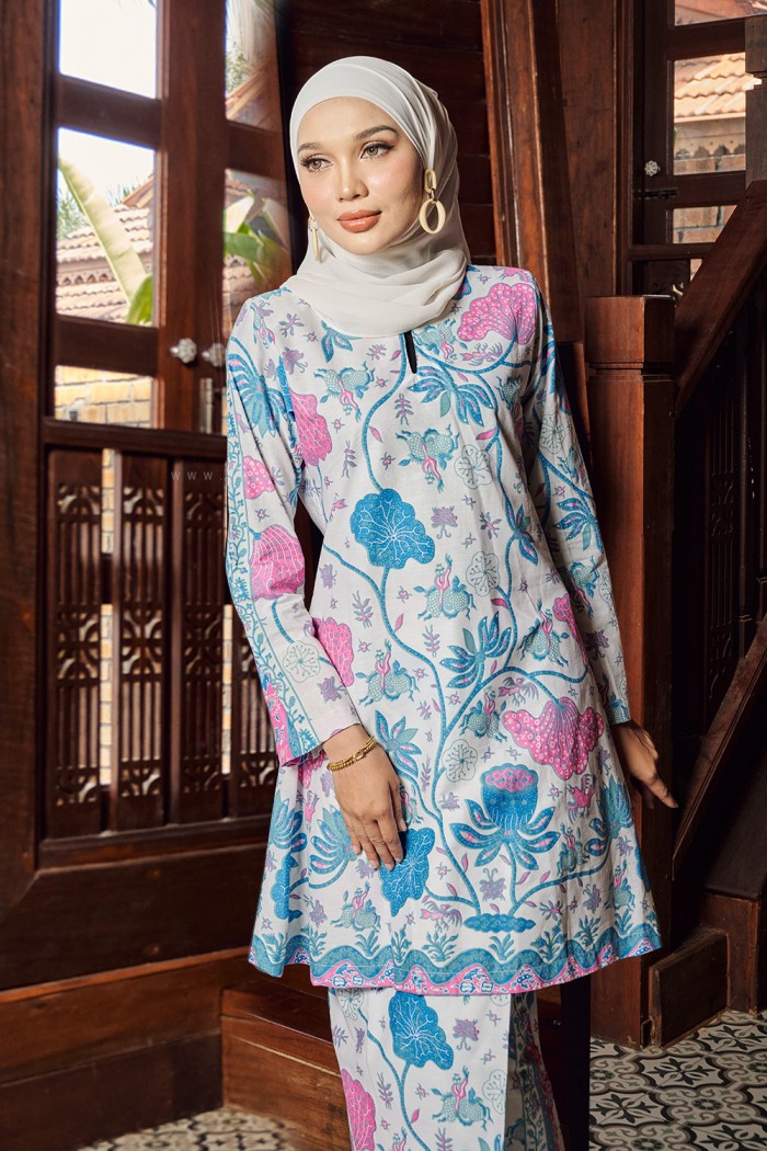 PUTERI KURUNG LILY (PL BK03) BABY BLUE