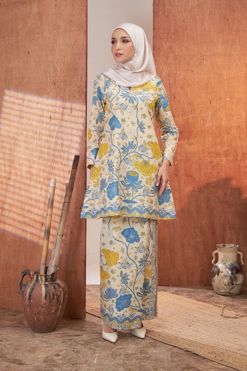 PUTERI KURUNG LILY (PL BK01) YELLOW