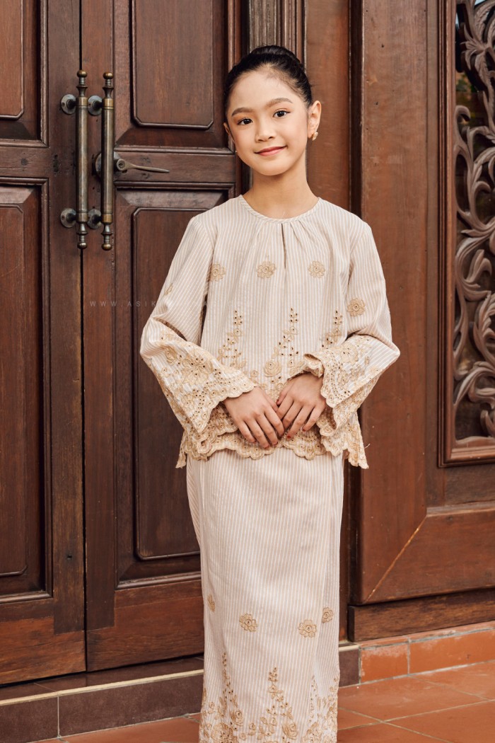 QASEH KURUNG KIDS (QKS-D2) - LIGHT BROWN