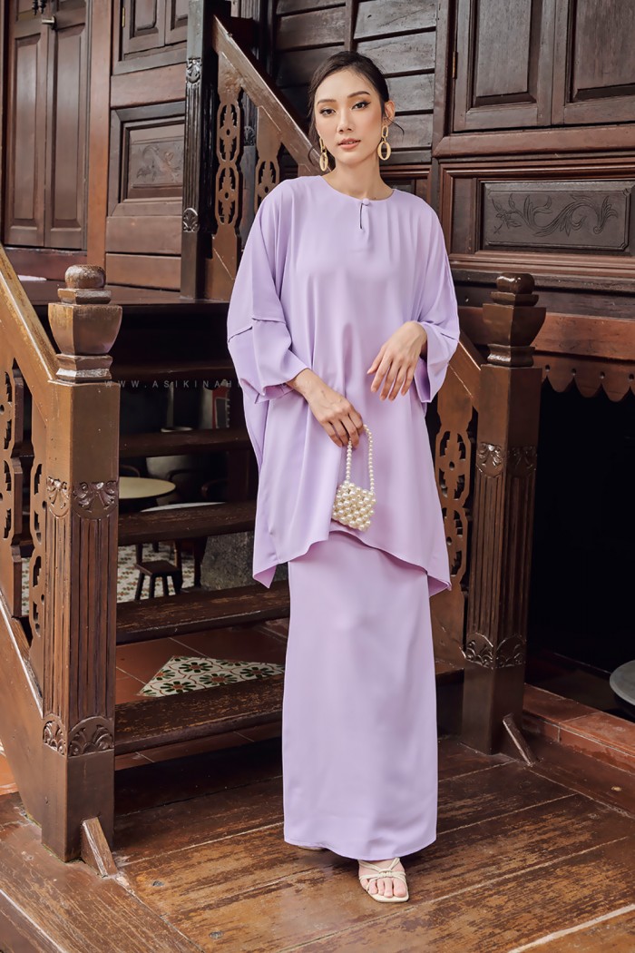 ROSA KURUNG PLAIN IN LAVENDER