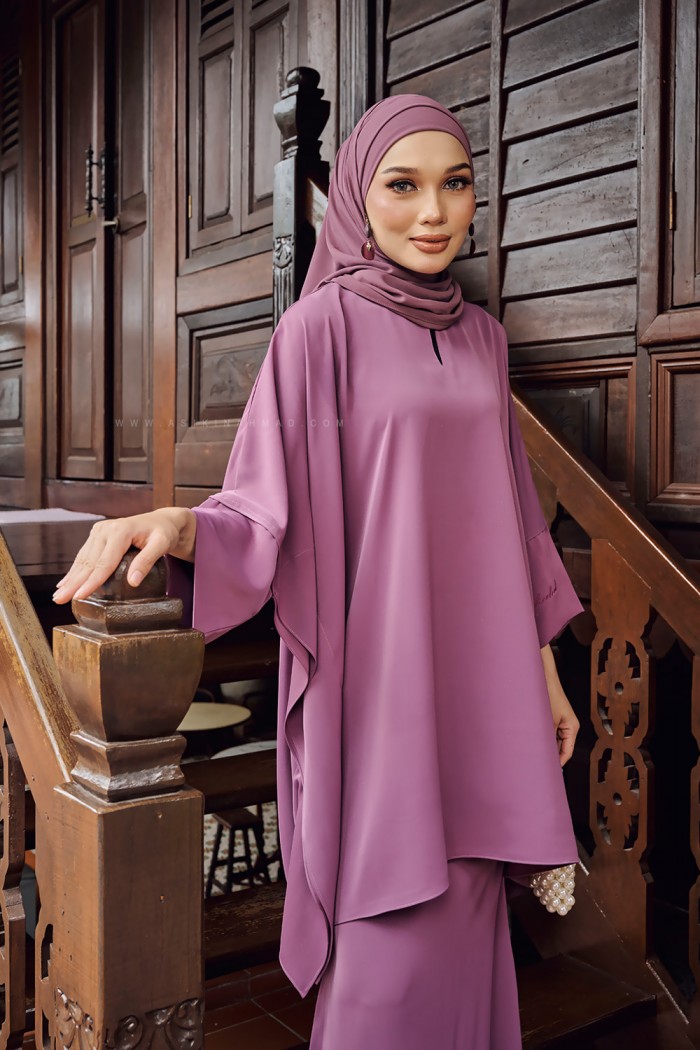 ROSA KURUNG PLAIN IN PURPLE