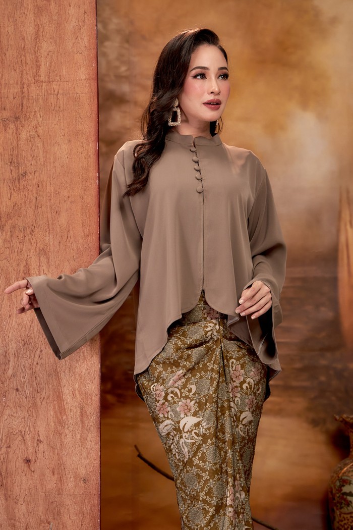 SALEHA KURUNG (SKD-1) - OLIVE GREEN