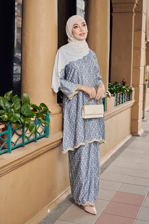 SALIMAH SULAM KURUNG (SSD-1) - GRAY