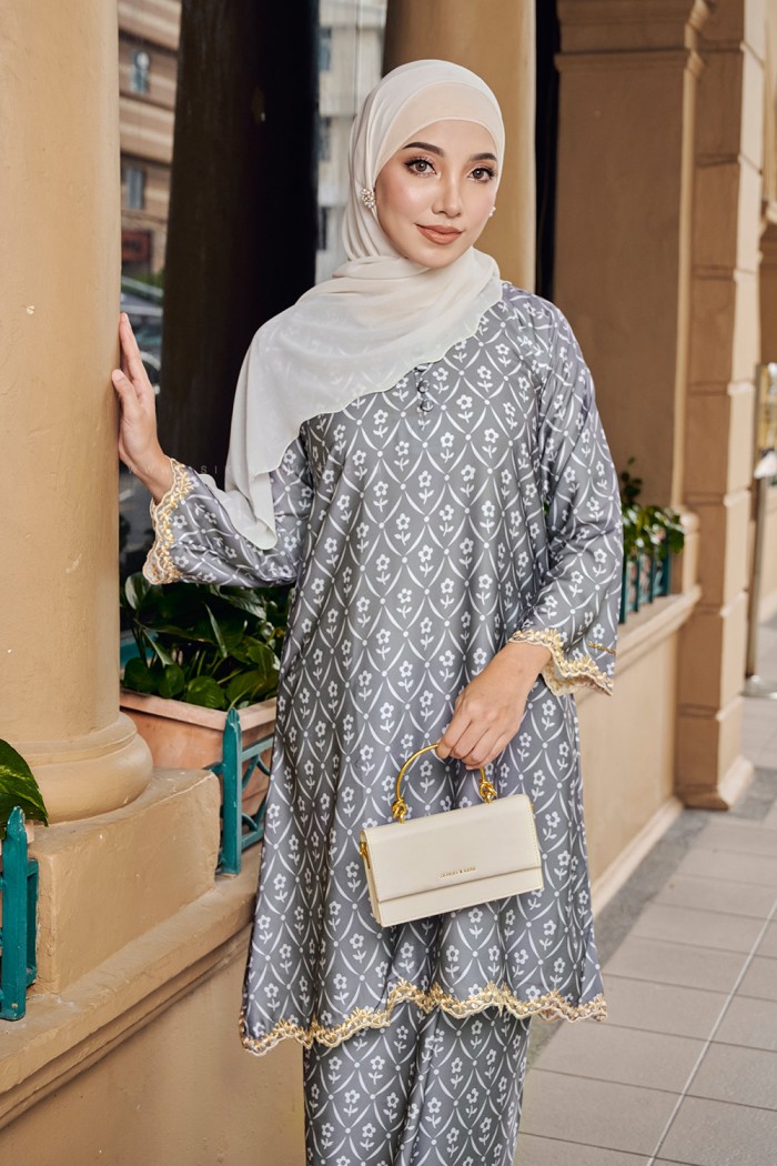 SALIMAH SULAM KURUNG (SSD-1) - GRAY