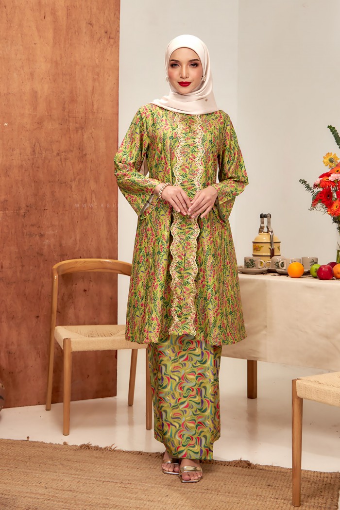 SALWA SULAM KEBARUNG in AVOCADO GREEN