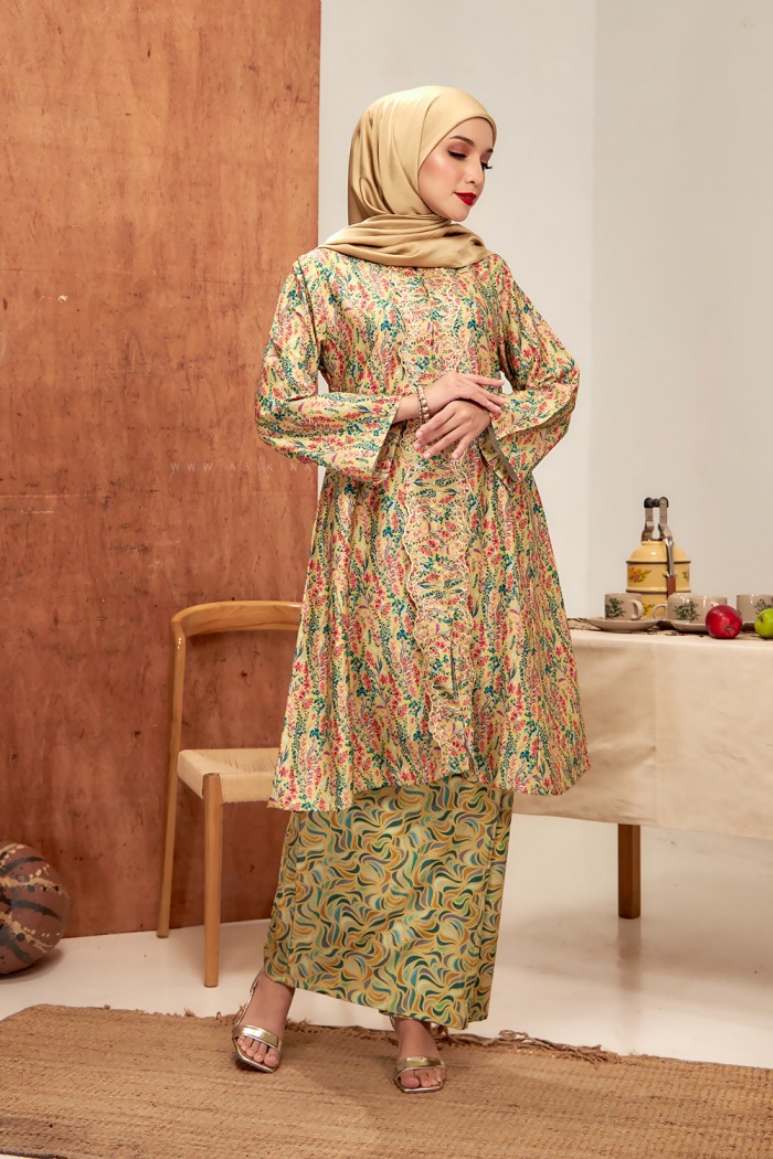 SALWA SULAM KEBARUNG in LEMON YELLOW