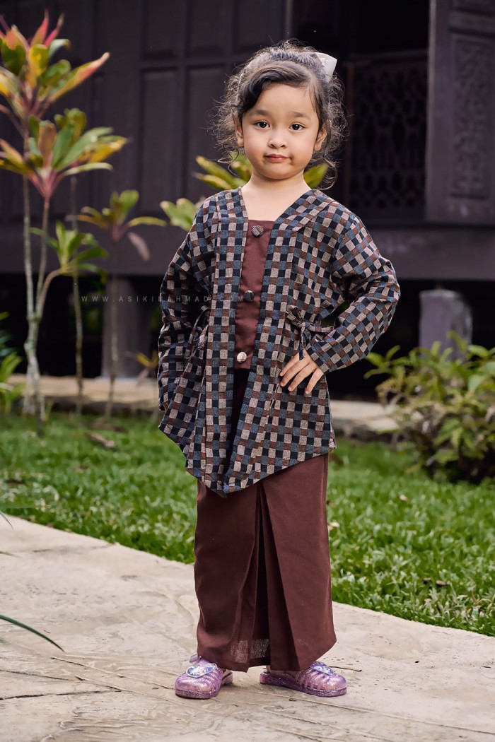 SARI DEWI KEBAYA KIDS (SDKP-D3) IN MOHAGANY BURGUNDY