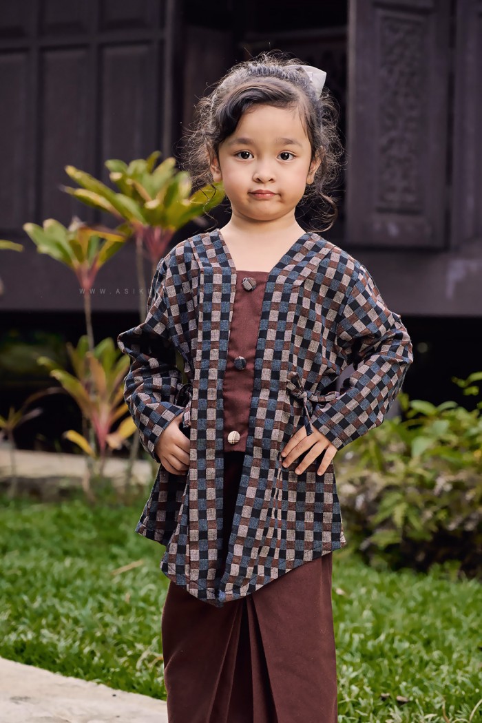 SARI DEWI KEBAYA KIDS (SDKP-D3) IN MOHAGANY BURGUNDY