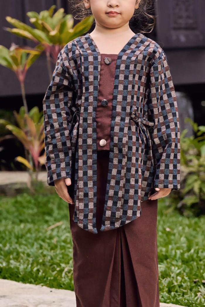 SARI DEWI KEBAYA KIDS (SDKP-D3) IN MOHAGANY BURGUNDY