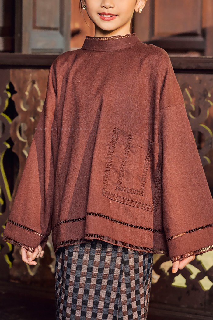 SARI WULAN KIDS (SWKC-D3) IN MOHGANY BURGUNDY