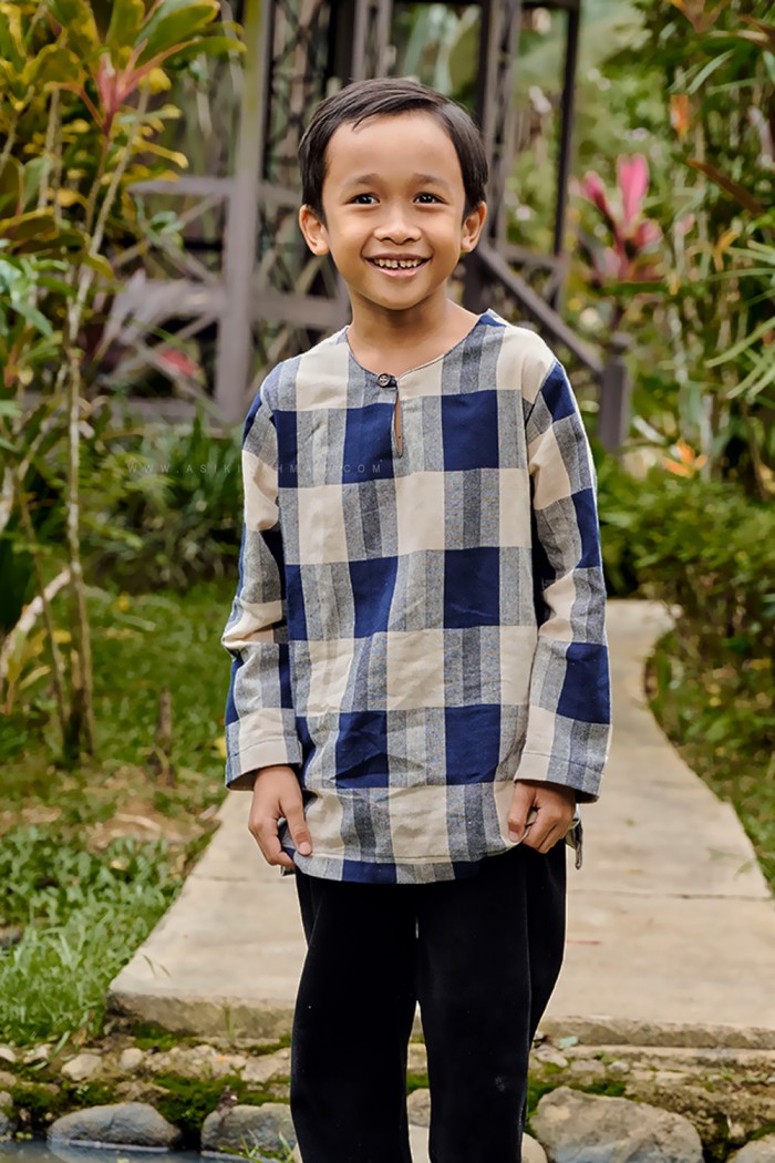 TUAH KURTA KIDS (TKK-D2) IN NAVY BLUE