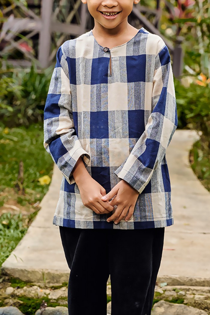 TUAH KURTA KIDS (TKK-D2) IN NAVY BLUE