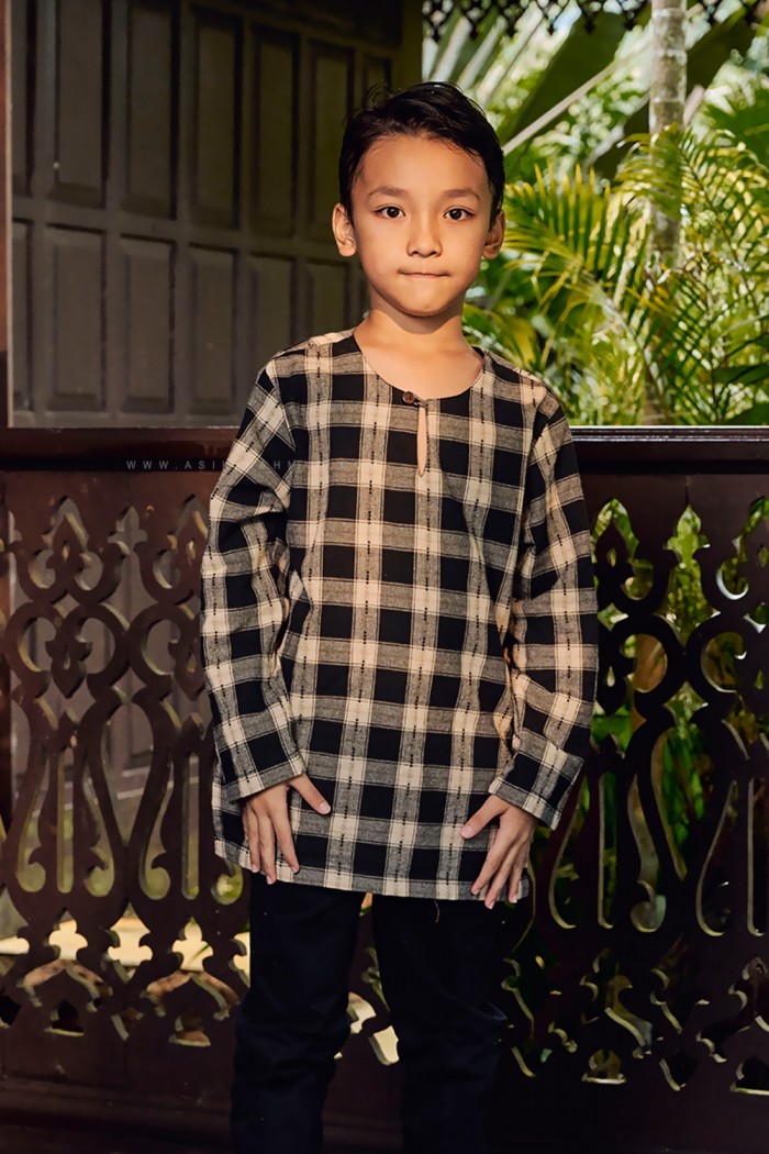 TUAH KURTA KIDS (TKK-D3) IN BLACK