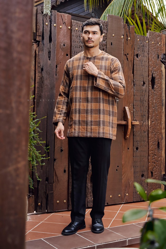 TUAH KURTA (TK-D3) IN GOLDEN BROWN