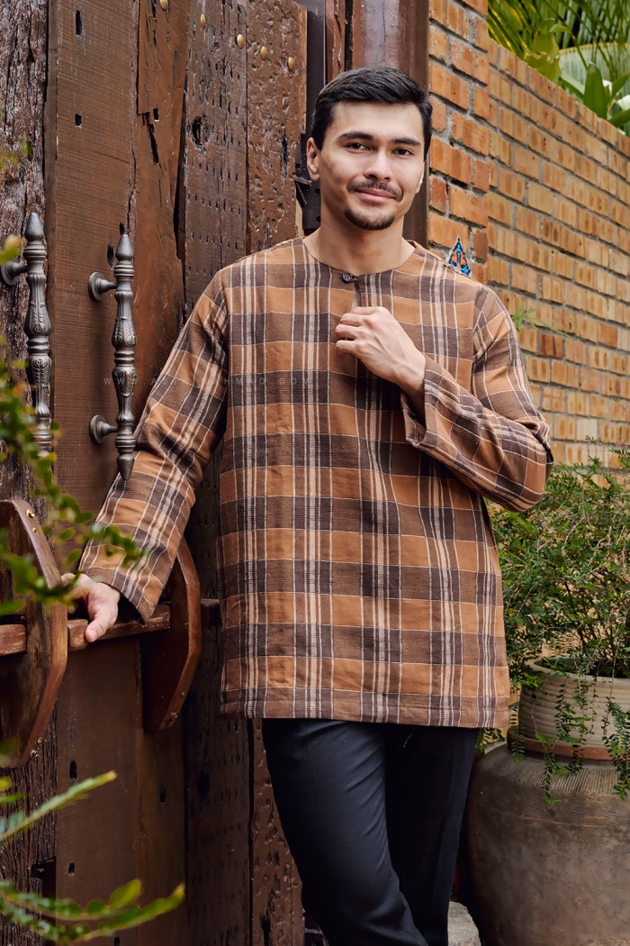 TUAH KURTA (TK-D3) IN GOLDEN BROWN