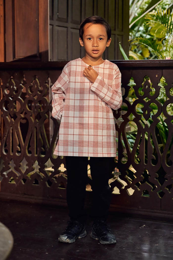 TUAH KURTA KIDS (TKK-D1) IN RED