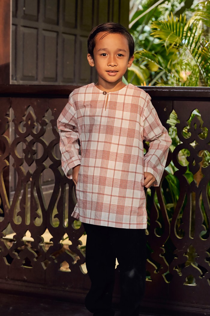 TUAH KURTA KIDS (TKK-D1) IN RED