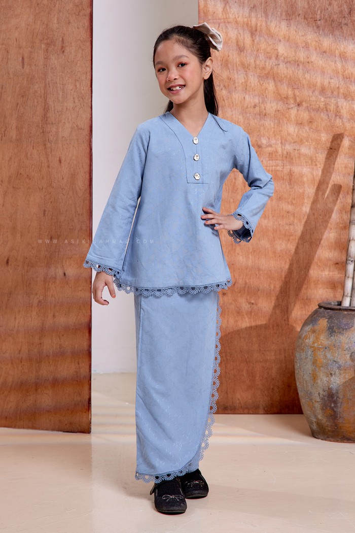 ZEHRA KURUNG KIDS in BABY BLUE