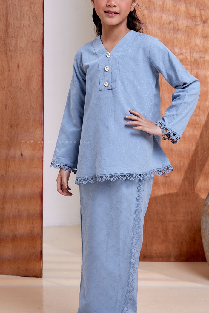 ZEHRA KURUNG KIDS in BABY BLUE