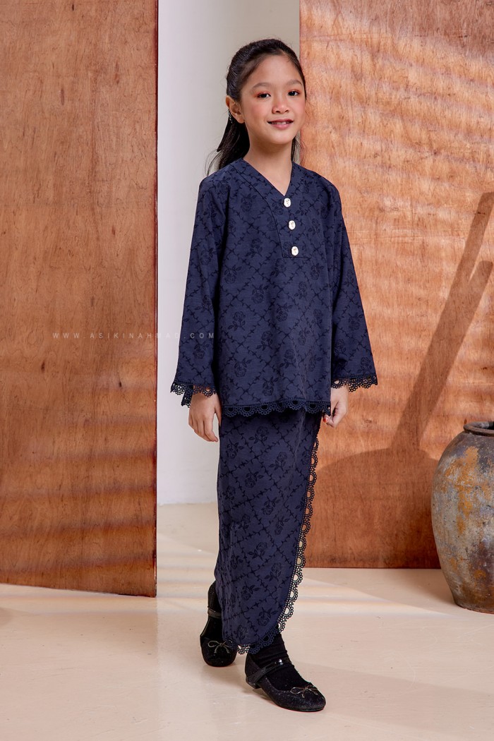 ZEHRA KURUNG KIDS in NAVY BLUE