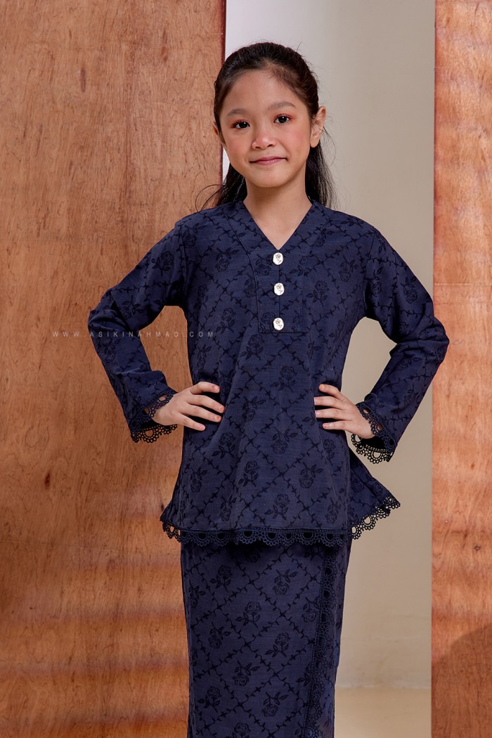 ZEHRA KURUNG KIDS in NAVY BLUE