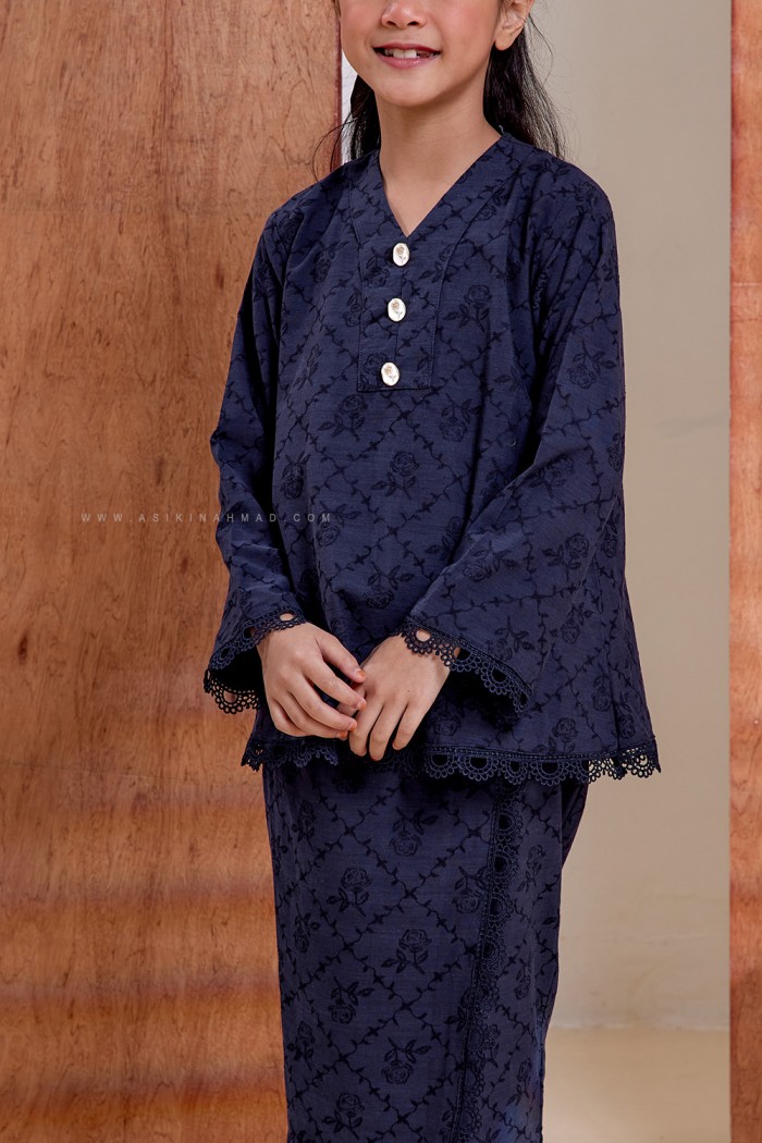 ZEHRA KURUNG KIDS in NAVY BLUE