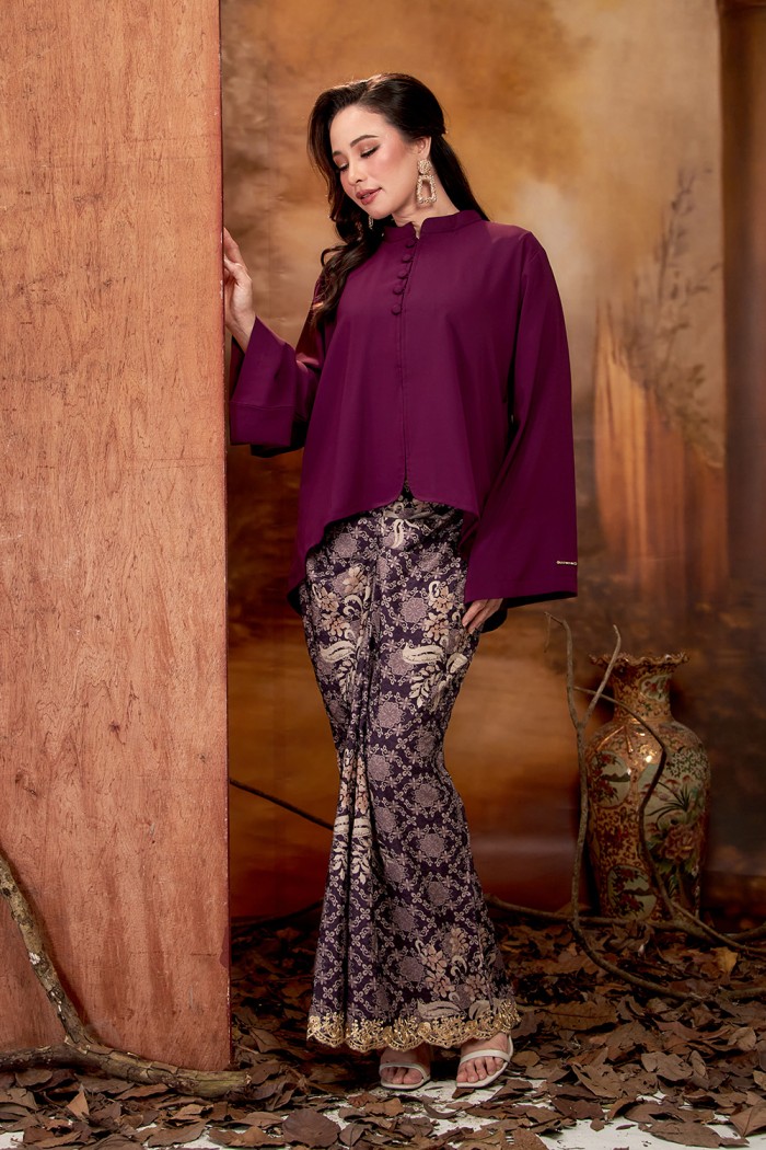 SALEHA KURUNG (SKD-1) - DARK PURPLE