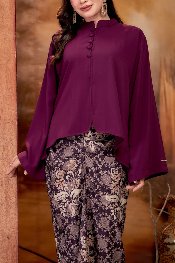 SALEHA KURUNG (SKD-1) - DARK PURPLE