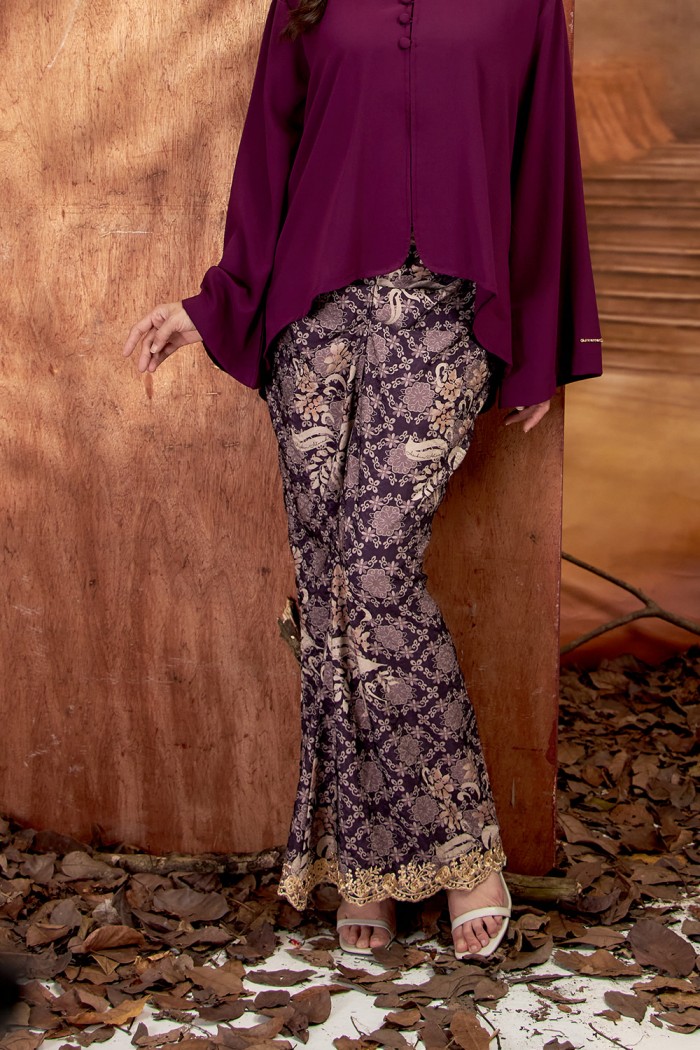 SALEHA KURUNG (SKD-1) - DARK PURPLE